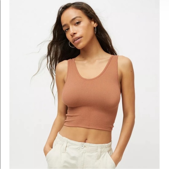 Urban Outfitters Out From Under Reversible Twist Tank Top Brown - Picture 3 of 4